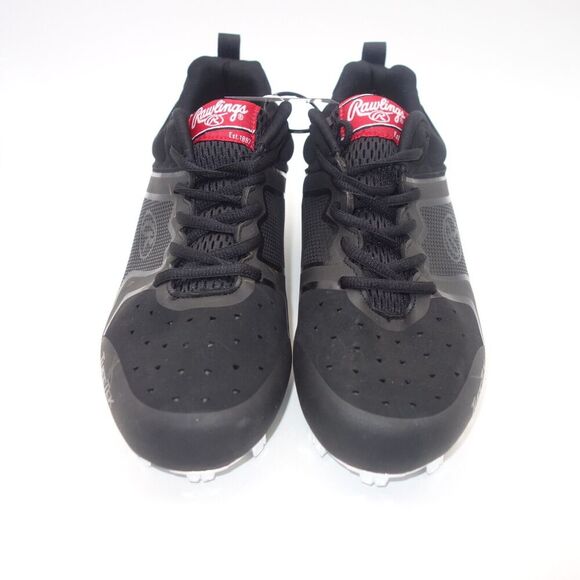 NEW Rawlings Brazen Baseball Molded Cleats Black White Cool Flo Men's 7 - Picture 2 of 12
